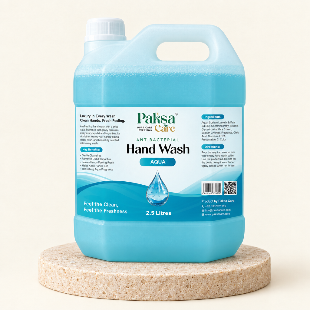 PaksaCare Antibacterial Hand Wash Aqua 2.5 Litres PaksaCare Antibacterial Hand Wash Aqua 2.5 litre refill can