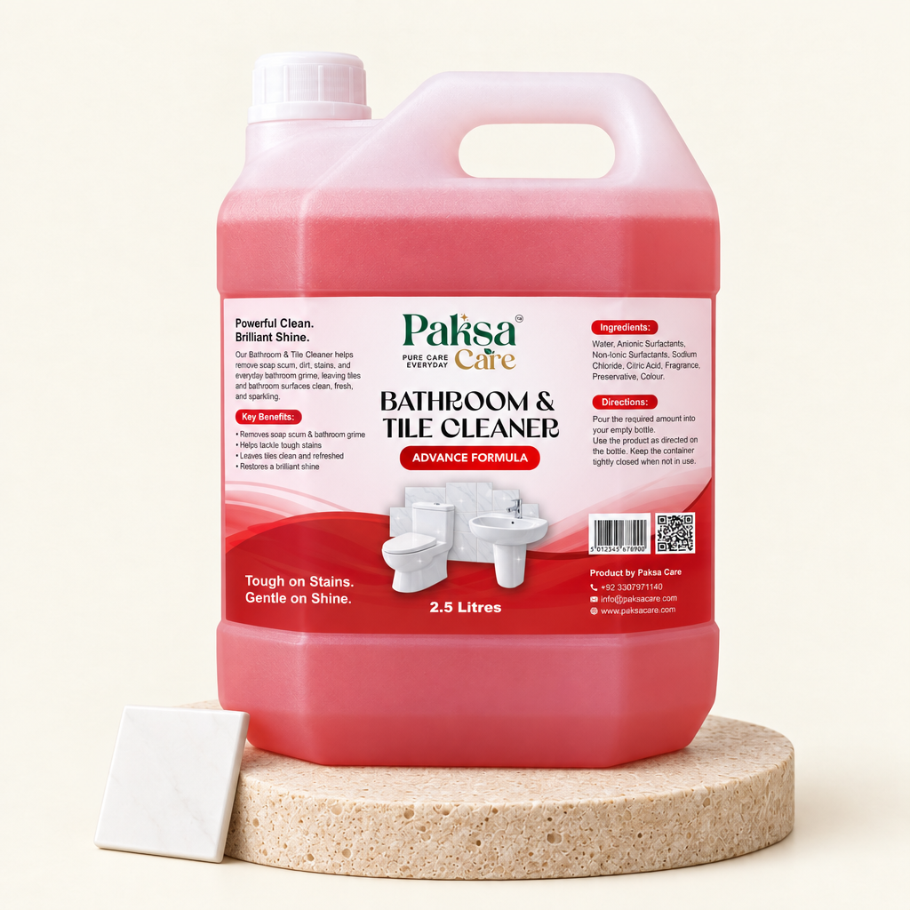 PaksaCare Bathroom & Tile Cleaner 2.5 Litres PaksaCare Bathroom & Tile Cleaner Advance Formula 2.5 litre can