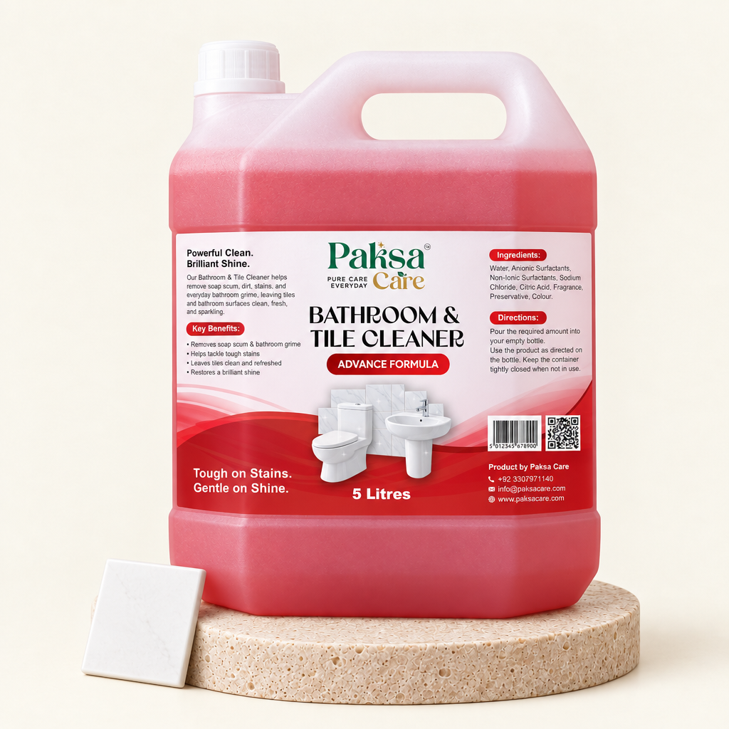 PaksaCare Bathroom & Tile Cleaner 5 Litres PaksaCare Bathroom & Tile Cleaner Advance Formula 5 litre can